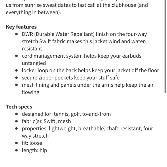 Lululemon Water Resistant Off the Court Light Zip Up Jacket - Picture 15 of 15